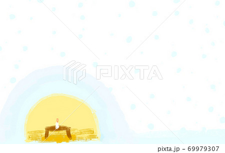 雪の日は、かまくら 69979307
