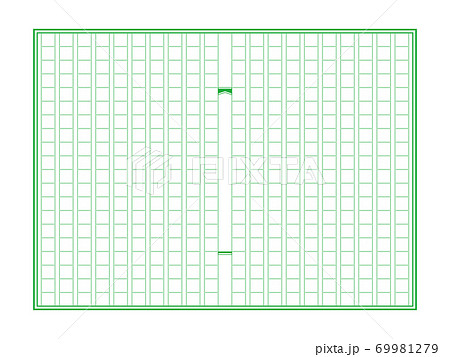 原稿用紙3のイラスト素材