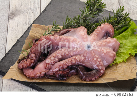 Raw octopus ready for cooking Raw octopus ready for cooking 69982262