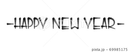 Happy new year graffiti hand lettering, isolated on white background. Vector illustration. Happy new year graffiti hand lettering, isolated on white background. Vector illustration. 69985175