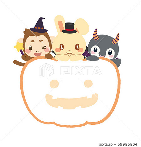 どうぶつさんハロウィン_フレームB 69986804