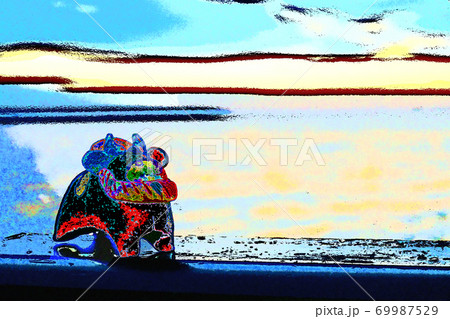 赤べこと朝の輝き 69987529