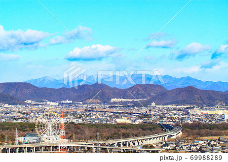 岐阜県各務原市 アクア トトぎふ周辺の風景の写真素材 6998