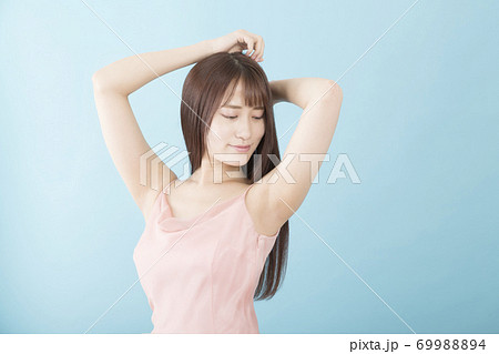 脱毛　ノースリーブ　ワンピース 69988894