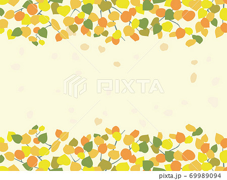 紅葉した葉の背景素材6 紅葉した葉の背景素材6 69989094