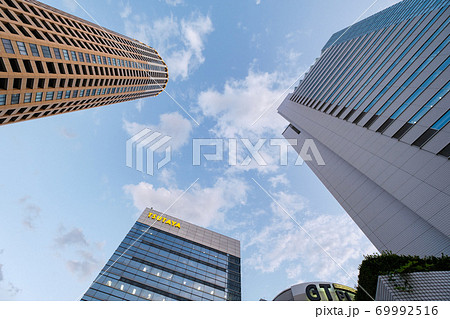 都市風景 中目黒駅前の高層ビル群 東京都目黒区の写真素材 都市風景 中目黒駅前の高層ビル群 東京都目黒区の写真素材