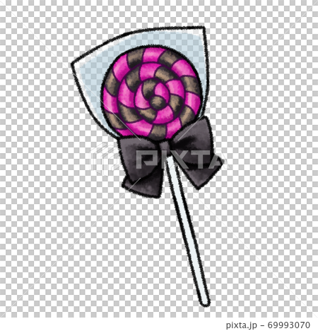 ハロウィン☆くまペロペロキャンディ(ピンク×オレンジ) まぎらわしい