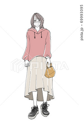 ファッションイラスト_マスク 69993095