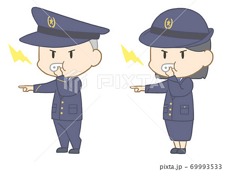 警察官のイラスト素材