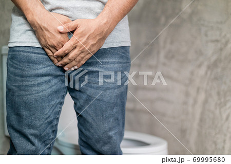 Men bladder problem concept 69995680