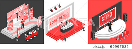 Conference Hall Design Conceptのイラスト素材
