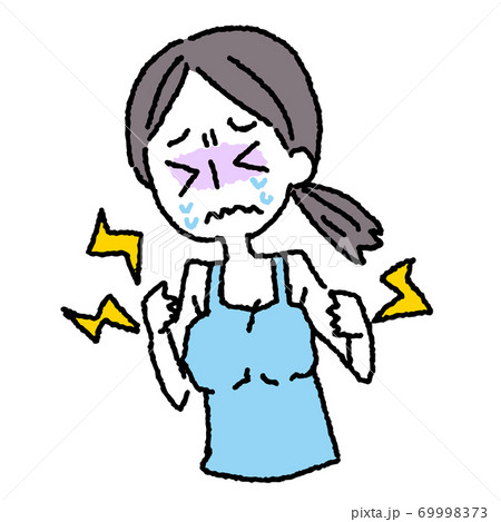 乳腺炎_授乳_母乳_お母さん_ママ_痛い 69998373