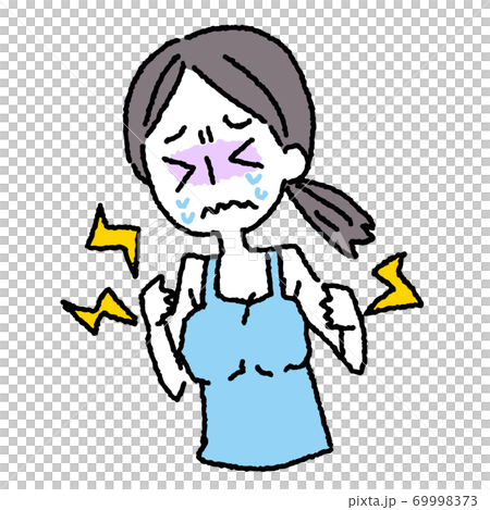 乳腺炎_授乳_母乳_お母さん_ママ_痛い 69998373