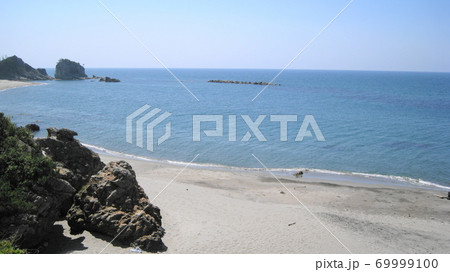 白い砂浜が広がる白岩海岸 白い砂浜が広がる白岩海岸 69999100