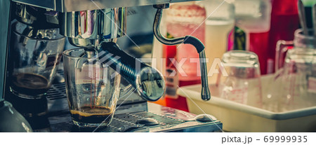 Coffee shop cinematic tone style, relaxation concept Coffee shop cinematic tone style, relaxation concept 69999935