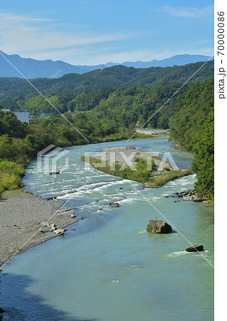 秩父散歩：秩父市内を流れる荒川 70000086