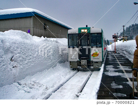最上川舟下りへ　古口駅 70000821