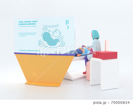 Healthcare series: Ultrasound doctor. Ultrasound specialist at work 70000834