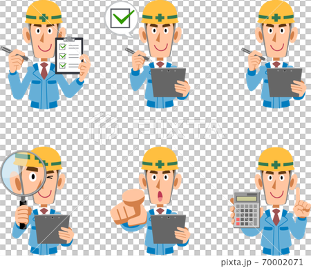 一個人的上身在一個建築工地的放大鏡和文件 70002071