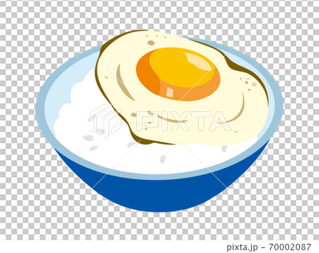 breakfast, eggs sunny side up, soup - Stock Illustration [79715898] - PIXTA