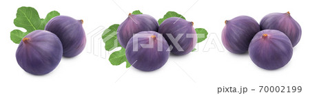 Fresh fig fruit with leaf isolated on white background. Set or collection Fresh fig fruit with leaf isolated on white background. Set or collection 70002199
