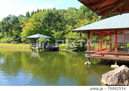 広島 三景園の写真素材