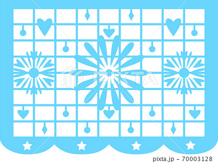 Mexican bunting papel picado for the Day of the Dead decoration. 70003128