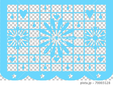 Mexican bunting papel picado for the Day of the Dead decoration. 70003128