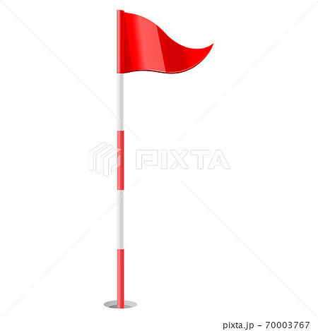 Red golf flag Red golf flag 70003767