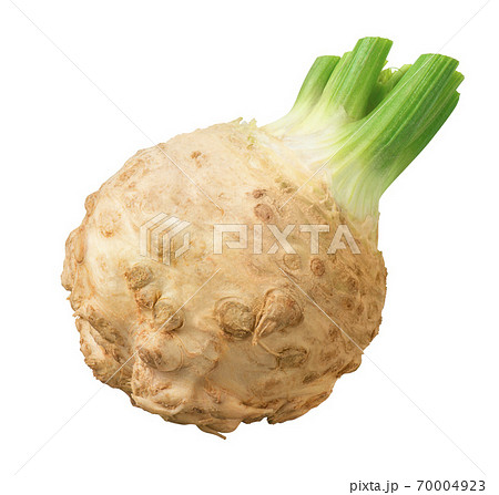 Celery root isolated on white background. 70004923