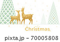 Landscape christmas scene with reindeer couple concept. 70005808