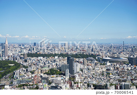 東京風景　2020年9月　原宿　青山　表参道　新国立競技場方面 70006541