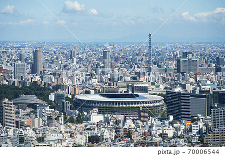 東京風景　2020年9月　新国立競技場方面 70006544