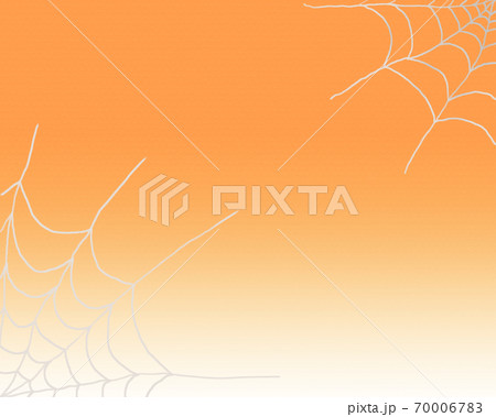 ハロウィンをイメージしたクモの巣の背景イラスト 70006783