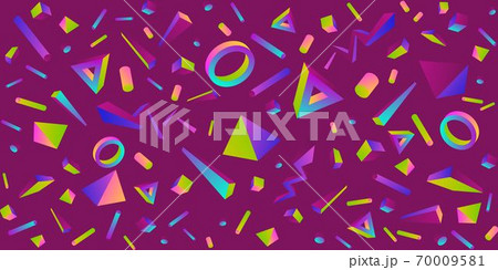Seamless Colorful Abstract Geometric Pattern Vector Illustration Background Art 70009581