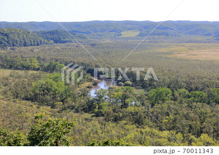 夢ケ丘展望台から見た釧路湿原 夢ケ丘展望台から見た釧路湿原 70011343