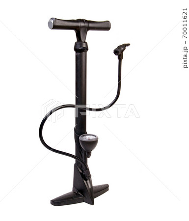 inflator with pressure gauge on white background 70011621
