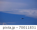 着陸態勢の旅客機 70011831