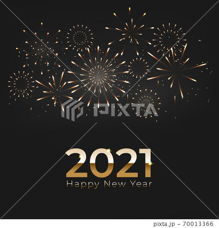 Happy new year with fireworks and celebration background. Festival celebrate poster banner 70013366