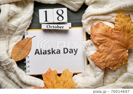 Alaska Day of autumn month calendar october 70014697