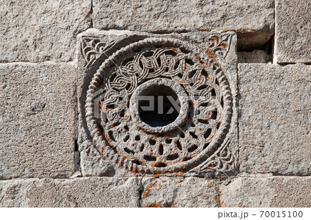 Decoration of the Gergeti Trinity Church exterior Decoration of the Gergeti Trinity Church exterior 70015100