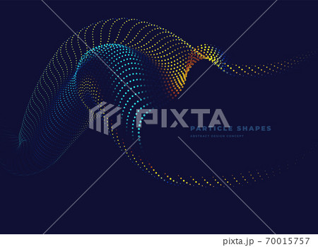 Abstract particle tube wave Abstract particle tube wave 70015757