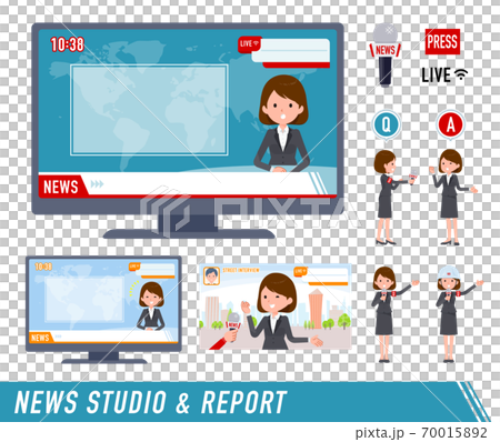 flat type business women_TV news report 70015892
