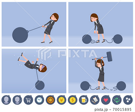 flat type business women_slave 70015895