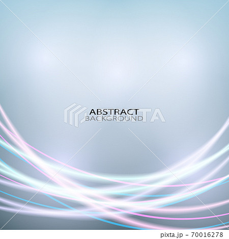 Vector illustration of blue abstract background with blurred magic neon light curved lines eps10 70016278