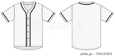 White Baseball Shirt Vector Illustration Stock Vector by ©marijamara  304610362
