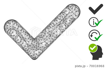 Yes Web Vector Mesh Illustration 70016968
