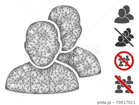 Users Web Vector Mesh Illustration Users Web Vector Mesh Illustration 70017021