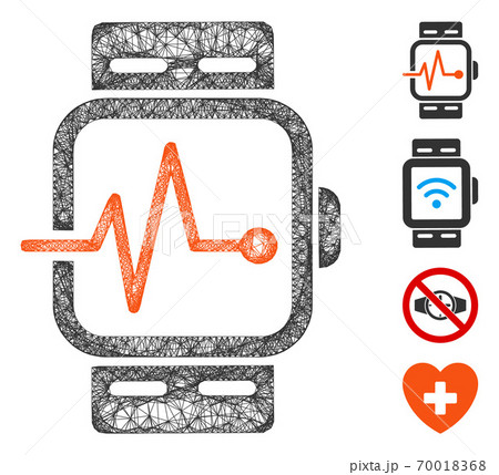 Medical Watches Web Vector Mesh Illustration 70018368