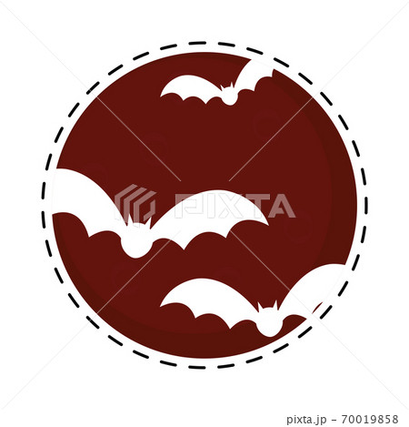 Isolated moon night sticker Isolated moon night sticker 70019858